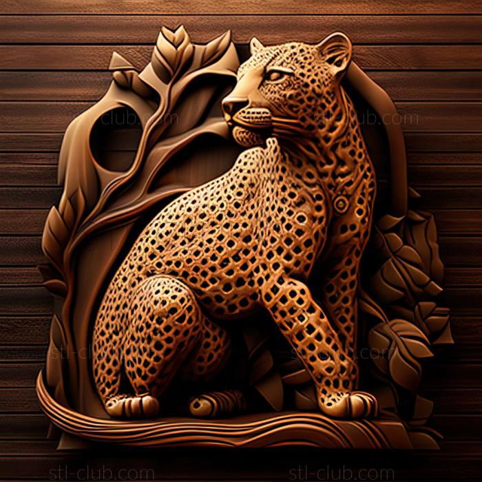 3D model st The Leopard of Rudraprayag famous animal (STL)